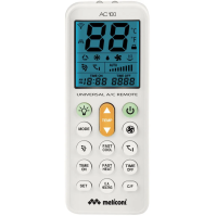 Univerzální dálkový ovladač Meliconi AC100 Plus, pro klimatizace (802101), bílý