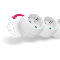 Prodlužovací kabel Connect IT CI-1286, 2 m, 5 zásuvek, vypínač, bílý