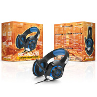 Sluchátka CONNECT IT CHP-4510-BL Gaming Headset BIOHAZARD, modrá