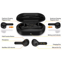 Sluchátka Connect IT Hyperbass TWS Sonic+ (HEP-5300-BK), černé, 15h, BT