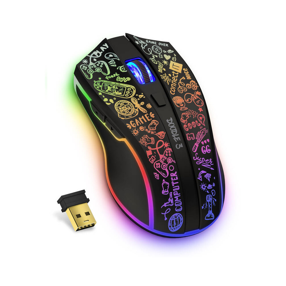 Herní myš Connect IT Doodle Mouse 3 (CMO-3530-DD) černá