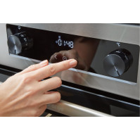 Kombinovaný sporák Gorenje GKS6C70X, A, 60 cm, 71 l, 11 f, nerez