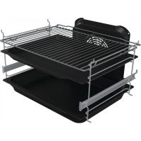 Kombinovaný sporák Gorenje GKS6C70X, A, 60 cm, 71 l, 11 f, nerez