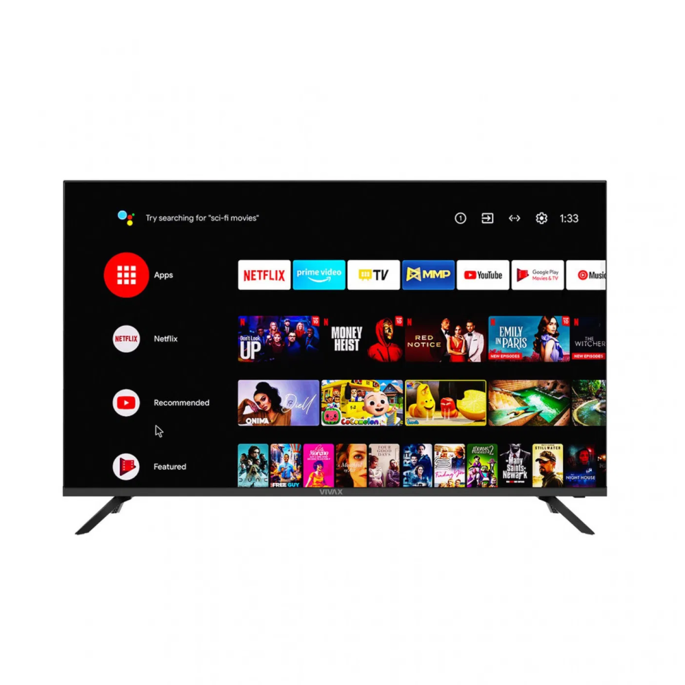 Smart LED TV Vivax 43UHD10K, 108 cm, 43 palců, DVB-T, DVB-T2