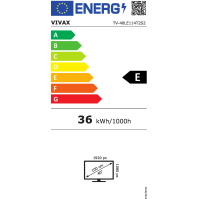 Televize LED Vivax TV 40LE114T2S2, 102 cm, 40 palců