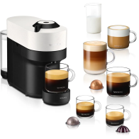 Kapslový kávovar Krups Nespresso Vertuo Pop XN920110, bílý
