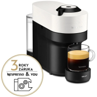 Kapslový kávovar Krups Nespresso Vertuo Pop XN920110, bílý