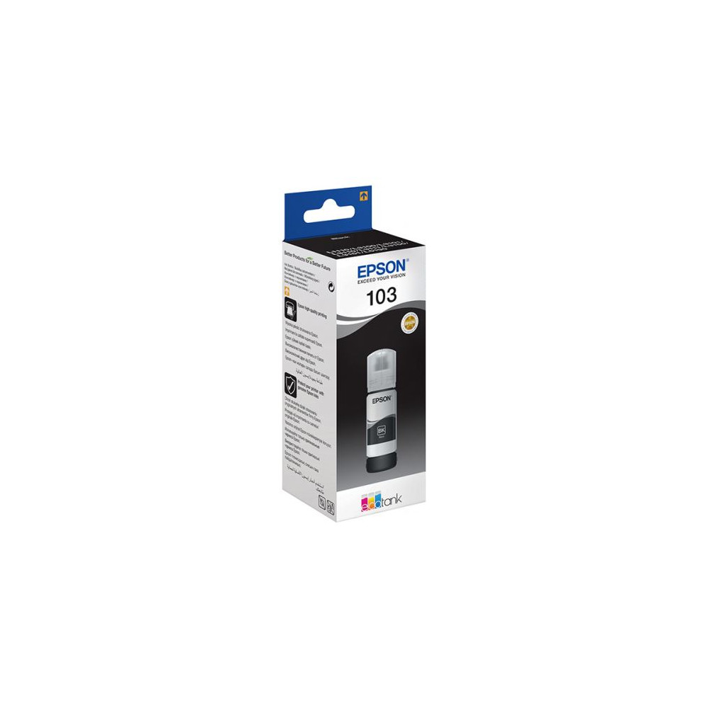 Epson originální ink C13T00S14A, EcoTank 103, black, 65ml