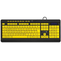 Klávesnice pro seniory/děti CONNECT IT FOR HEALTH CONTRAST, žluto-černá, CZ/SK