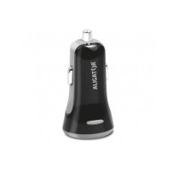 Adaptér do auta Aligator 2xUSB, smart IC, 3,4A + Lightning kabel (CHS0007) černý
