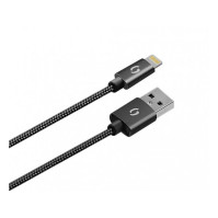 Adaptér do auta Aligator 2xUSB, smart IC, 3,4A + Lightning kabel (CHS0007) černý
