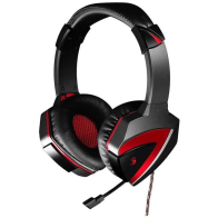 Herní sluchátka A4TECH G501, mikrofon, neodym, černá/červená
