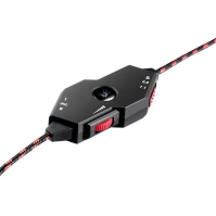 Herní sluchátka A4TECH G501, mikrofon, neodym, černá/červená