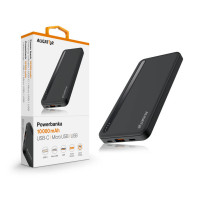 Powerbanka Aligator PBAL1050, 10 000 mAh, Power Delivery 20W, černá