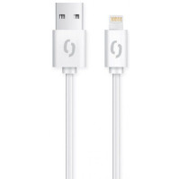 Datový kabel Aligator 2A, iPhone lightning, 1m, bílý