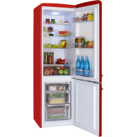 Kombinovaná chladnička Amica KGCR 387100 R, E, 181 cm, 181/63l, červená