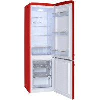 Kombinovaná chladnička Amica KGCR 387100 R, E, 181 cm, 181/63l, červená
