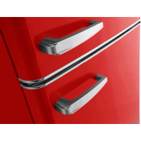 Kombinovaná chladnička Amica KGCR 387100 R, E, 181 cm, 181/63l, červená