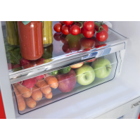 Kombinovaná chladnička Amica KGCR 387100 R, E, 181 cm, 181/63l, červená