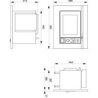 Vestavná mikrovlnná trouba Amica TMI 20 BDFB, 20l, 700W, gril, černá