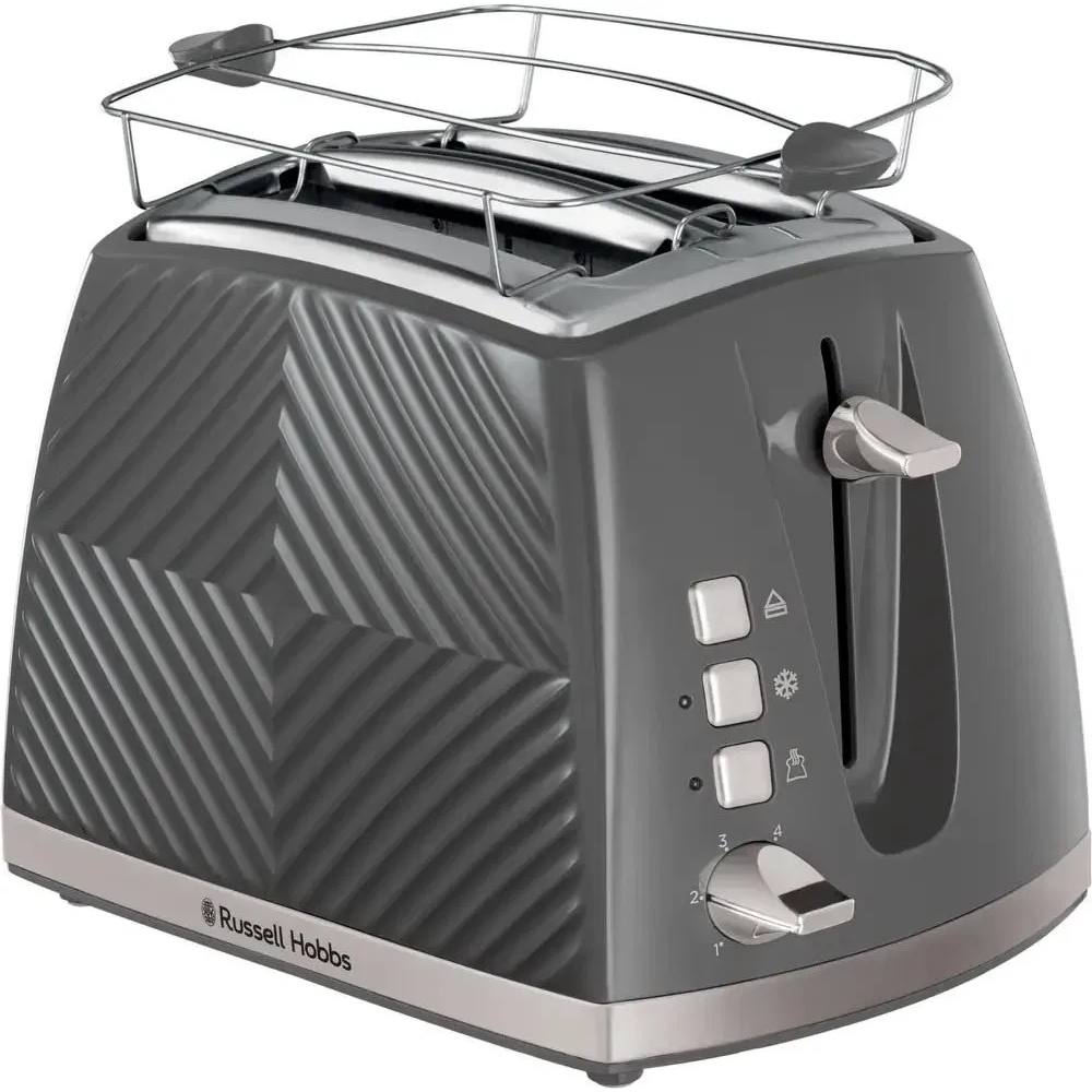 Topinkovač Russell Hobbs 26392-56 Groove 2S Toaster, 850 W, šedý