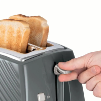 Topinkovač Russell Hobbs 26392-56 Groove 2S Toaster, 850 W, šedý