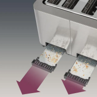 Topinkovač ProfiCook TA 1252, 4x, 1500 W, nerez