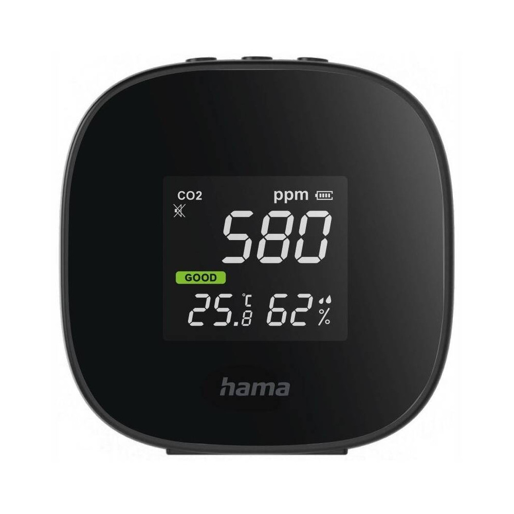 Měřič kvality vzduchu Hama Safe 186434, černý