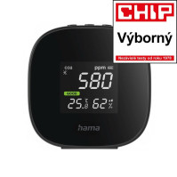 Měřič kvality vzduchu Hama Safe 186434, černý