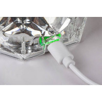 Stolní LED lampička Rabalux Siggy 76015, průhledná