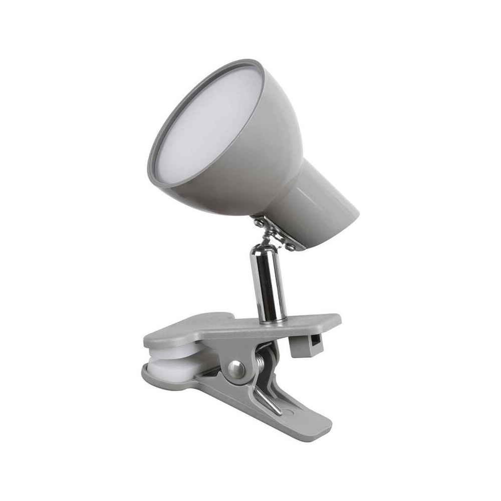 Stolní LED lampička Rabalux Noah 1480 s klipem, šedá
