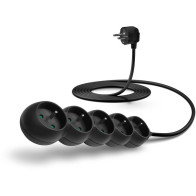 Prodlužovací kabel 230 V, 5 zásuvek, 3 m, bez vypínače, černý (Connect IT CES-1324-BK)