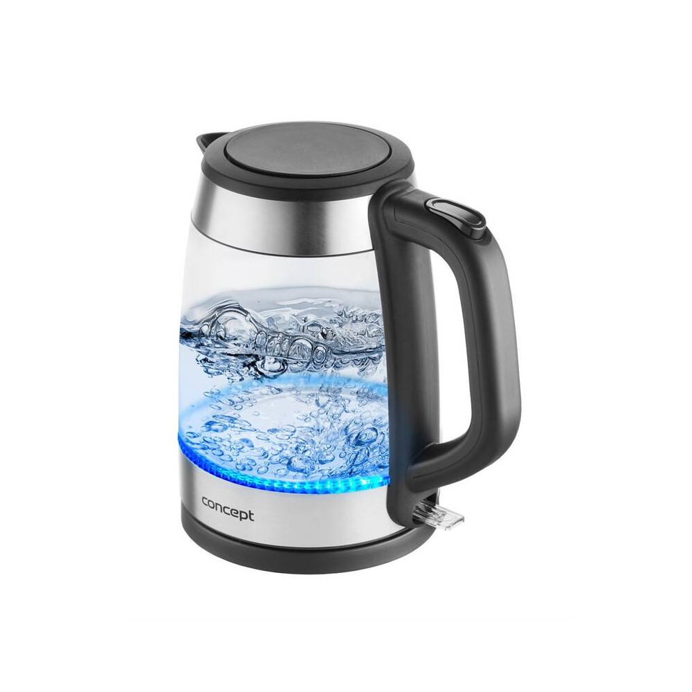 Rychlovarná konvice Concept RK4150, 1,7 l, 2200 W, nerez/sklo