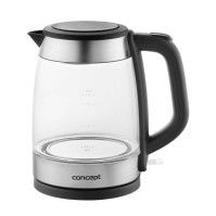 Rychlovarná konvice Concept RK4150, 1,7 l, 2200 W, nerez/sklo