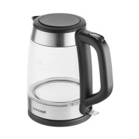 Rychlovarná konvice Concept RK4150, 1,7 l, 2200 W, nerez/sklo