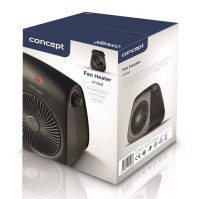 Teplovzdušný ventilátor Concept VT7041, 2000 W, 2 stupně, černý