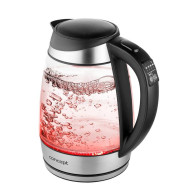 Rychlovarná konvice Concept RK4120, 1,7l, 2200 W, 5 teplot, černá/sklo