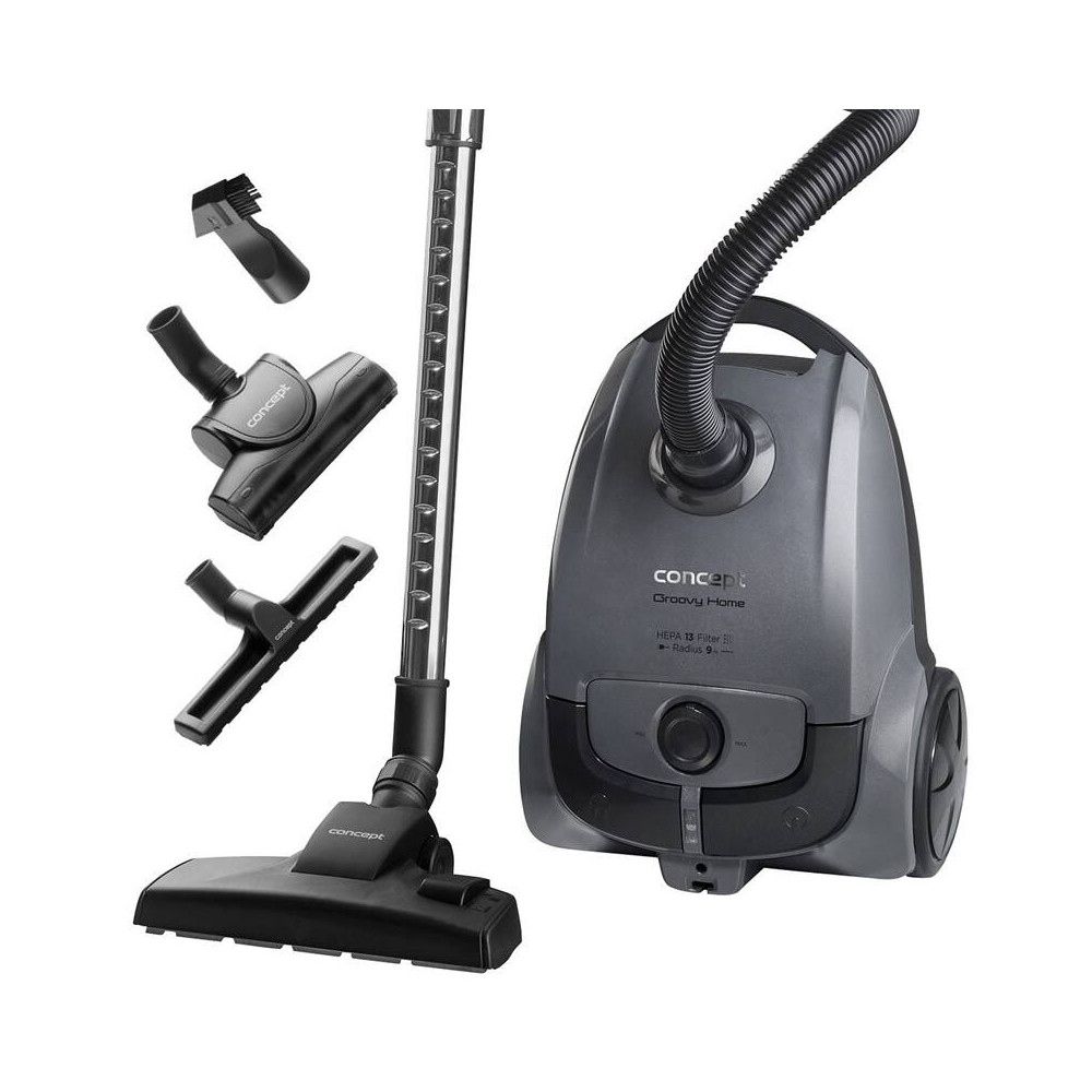 Podlahový vysavač Concept VP8338 Groovy Home, 700 W, šedý