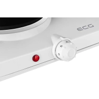 Elektrický vařič ECG EV 2512, 2 plotýnky, 1500 W, bílá