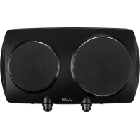 Elektrický vařič ECG EV 2512, 2 plotýnky, 1500 W, černý