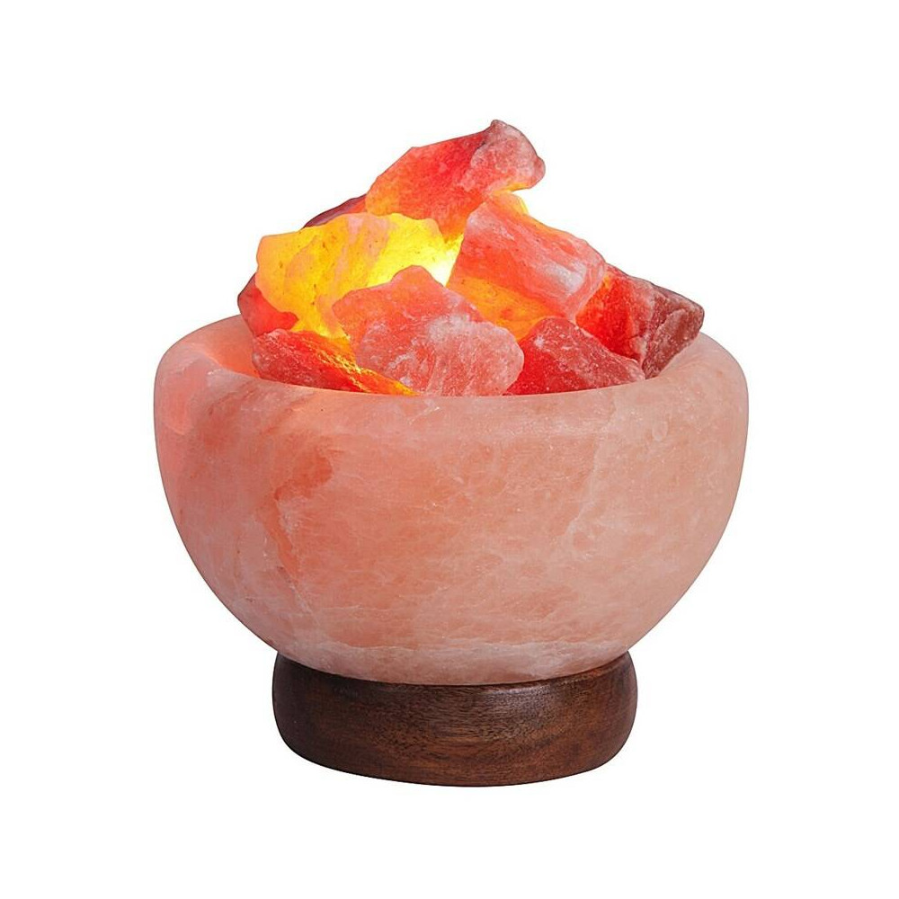 Stolní solná lampička Rabalux Fuji 4097, oranžová