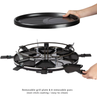 Elektrický gril a raclette Clatronic RG 3776, 1400 W