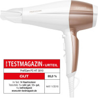 Fén ProfiCare HT 3010 WH, 2200 W, 2 rychlosti, 3 teploty, ion, dif, bílozlatý