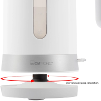 Rychlovarná konvice Clatronic WK 3452, 2200 W, 1,8 l, bílá