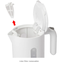 Rychlovarná konvice Clatronic WK 3452, 2200 W, 1,8 l, bílá