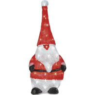 LED dekorace EMOS 50 LED vánoční skřítek, 61 cm, venkovní i vnitřní, studená bílá, časovač (DCFC05)