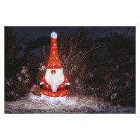 LED dekorace EMOS 50 LED vánoční skřítek, 61 cm, venkovní i vnitřní, studená bílá, časovač (DCFC05)