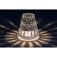 Stolní LED lampička Rabalux Siggy 76004, průhledná