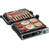 Kontaktní gril s teplotní sondou Concept GE3500, 2000 W, 11 programů