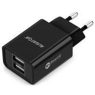 Nabíječka do sítě Aligator CHA0038 2,4A, 2x USB, smart IC, černá